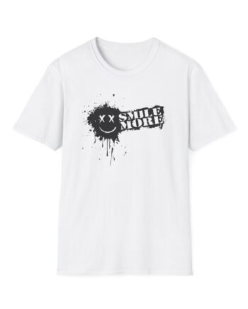 Roman Atwood Smile More Splatter Unisex Softstyle T-Shirt