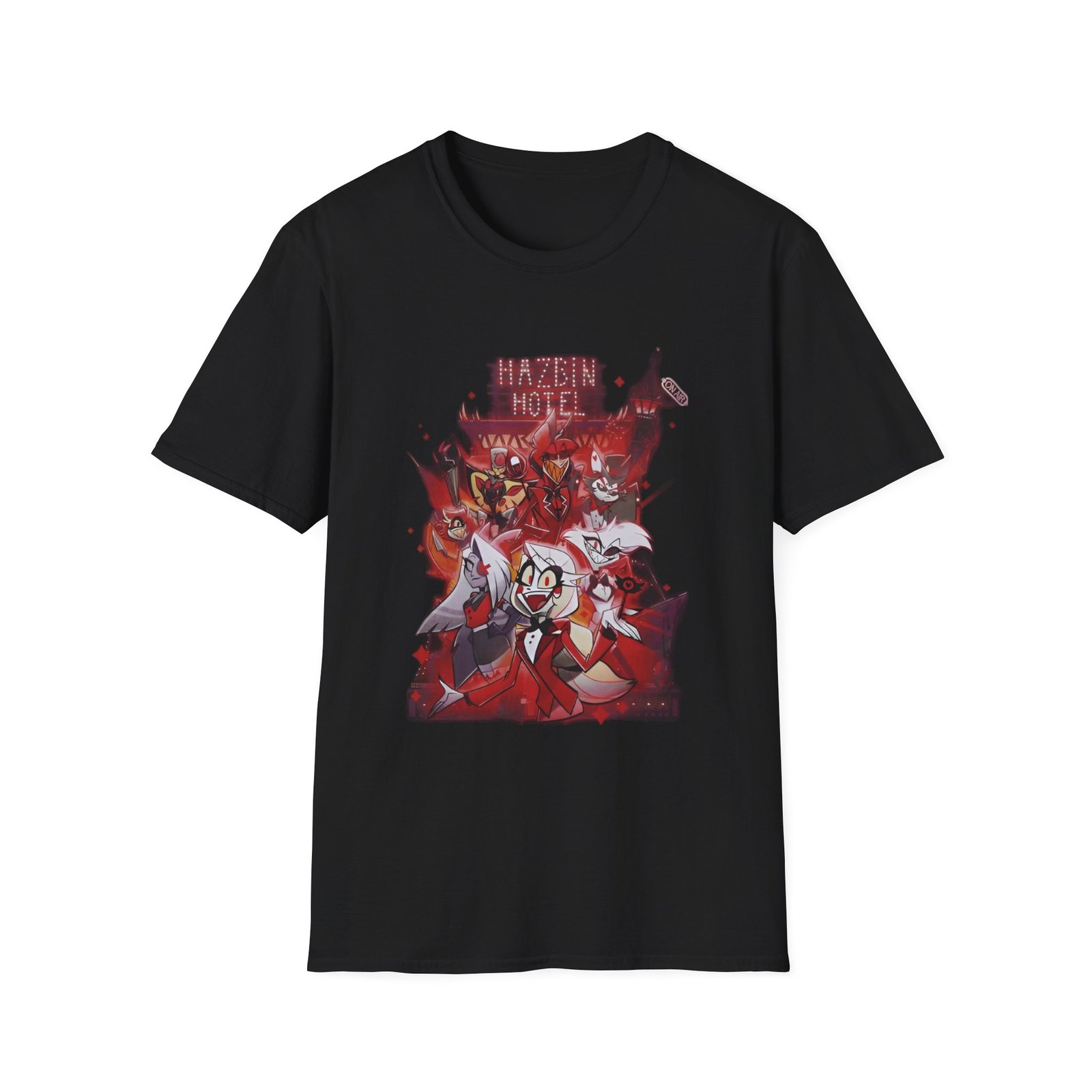 Hazbin Hotel Characters Unisex Softstyle T-Shirt