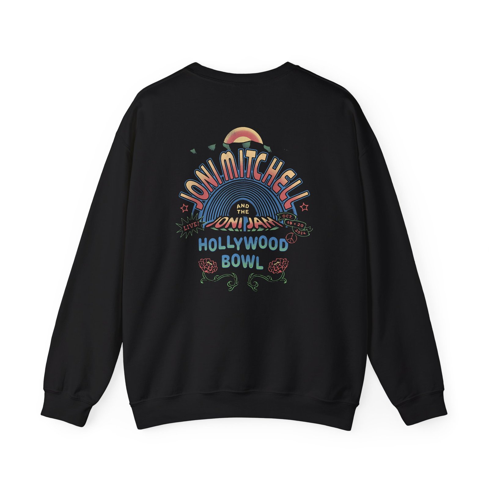 Joni Mitchell Joni Jam Rainbowl Unisex Heavy Blend™ Crewneck Sweatshirt