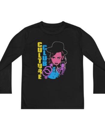 Youth Boy George Neon Face Long Sleeve Competitor Tee