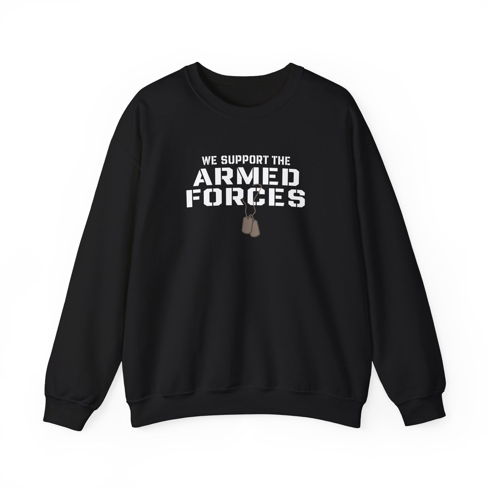 Valuetainment We Support the Armed Forces Unisex Heavy Blend™ Crewneck Sweatshirt
