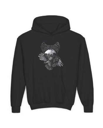 Youth Amorphis Owl Heavy Blend Hooded Sweatshirt