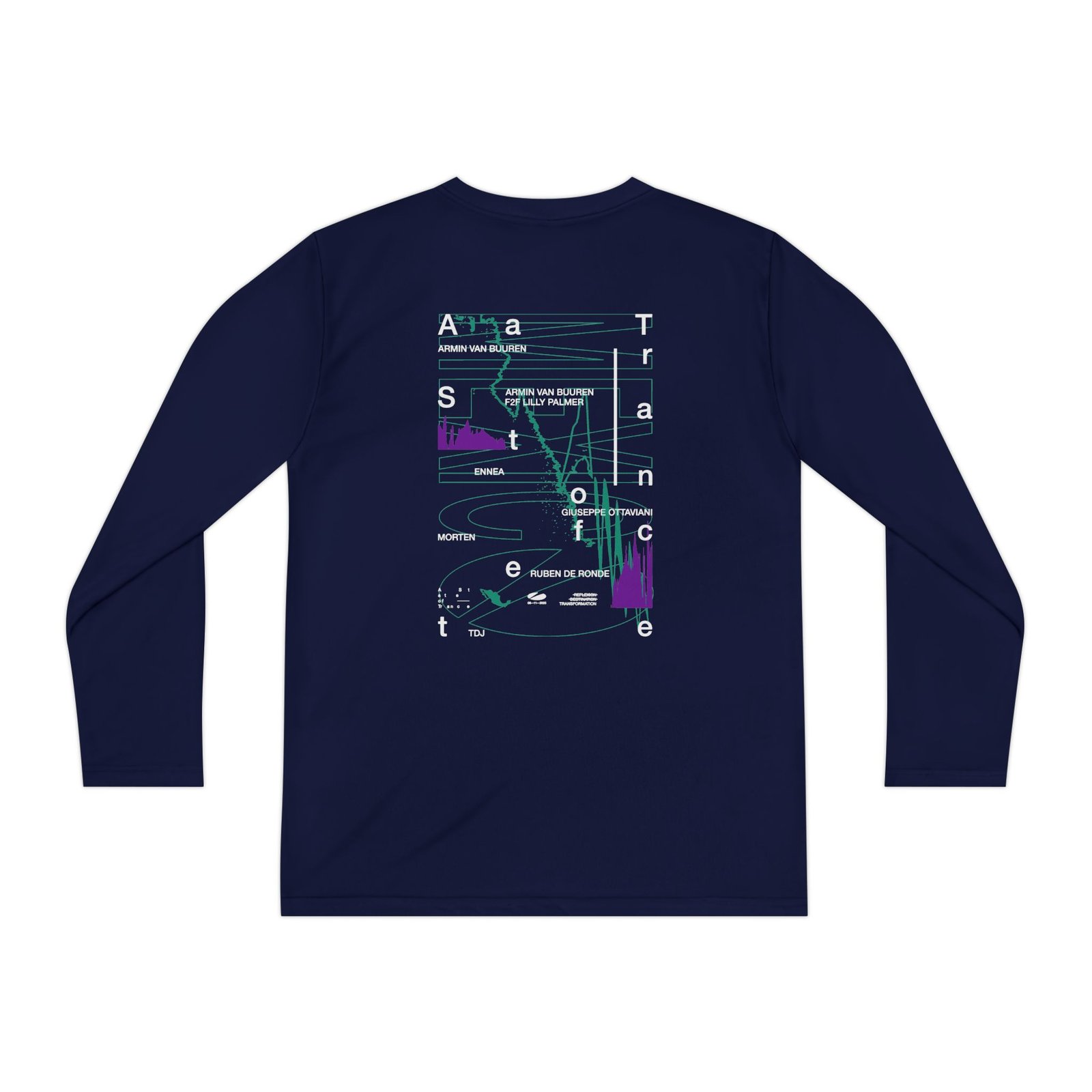 Youth A State of Trance Mexico Line-up Long Sleeve Competitor Tee