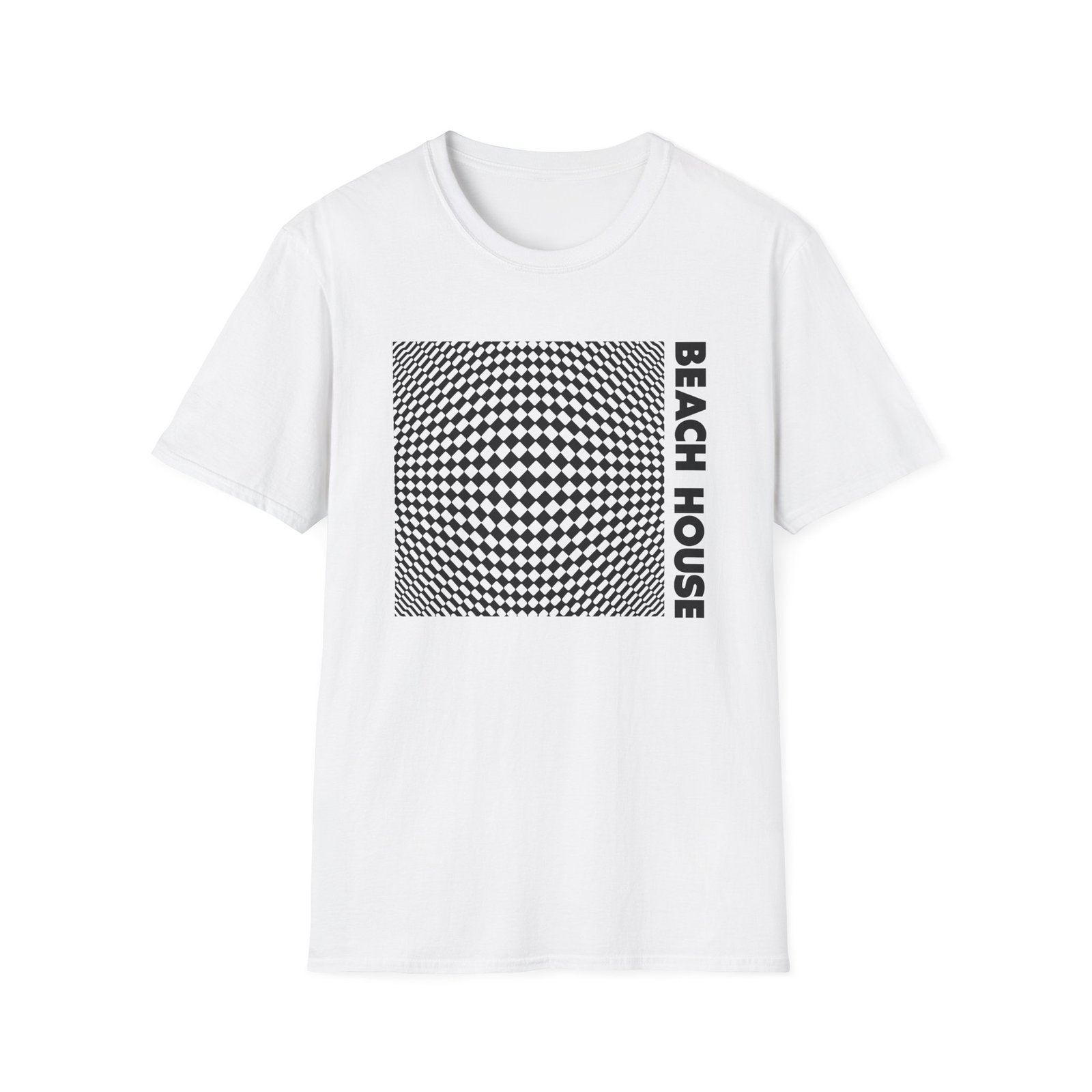 Beach House 7 Op Art Unisex Softstyle T-Shirt