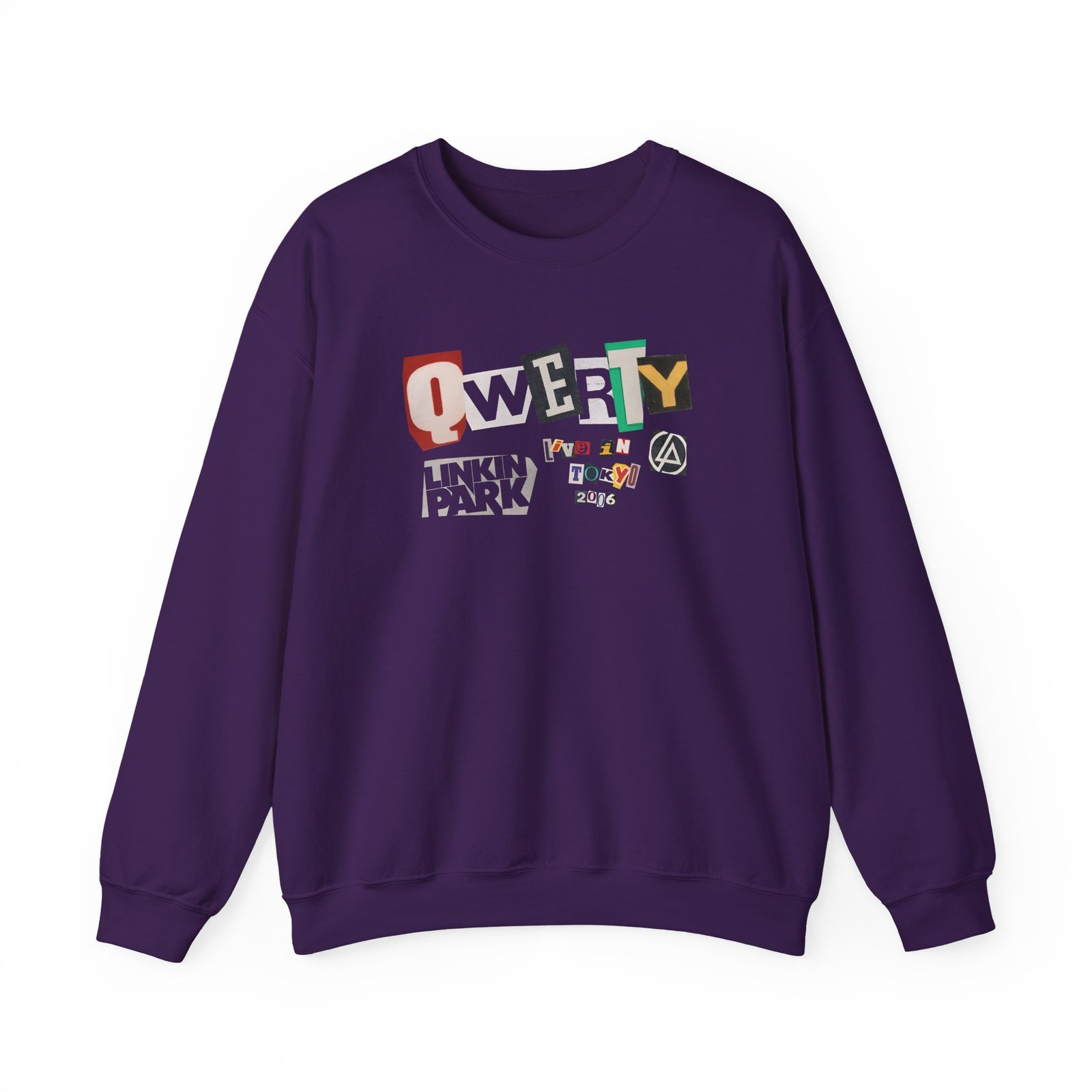 Linkin Park Qwerty Ransom Note Unisex Heavy Blend™ Crewneck Sweatshirt