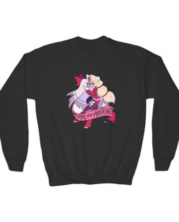 Youth Hazbin Hotel Charlie & Vaggie Crewneck Sweatshirt
