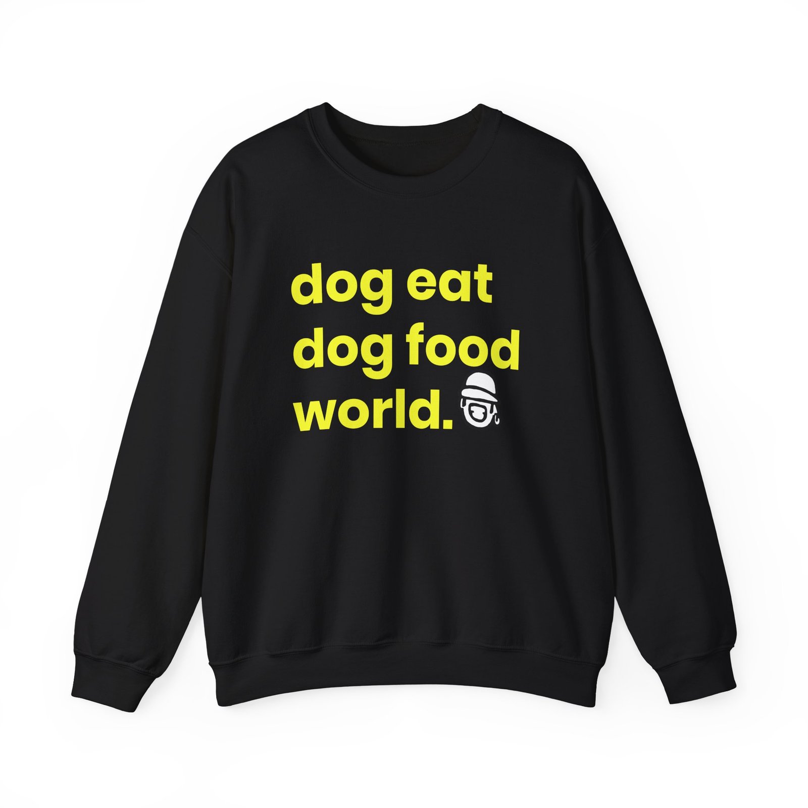 Niko B Dog Eat Dog Food World Unisex Heavy Blend™ Crewneck Sweatshirt