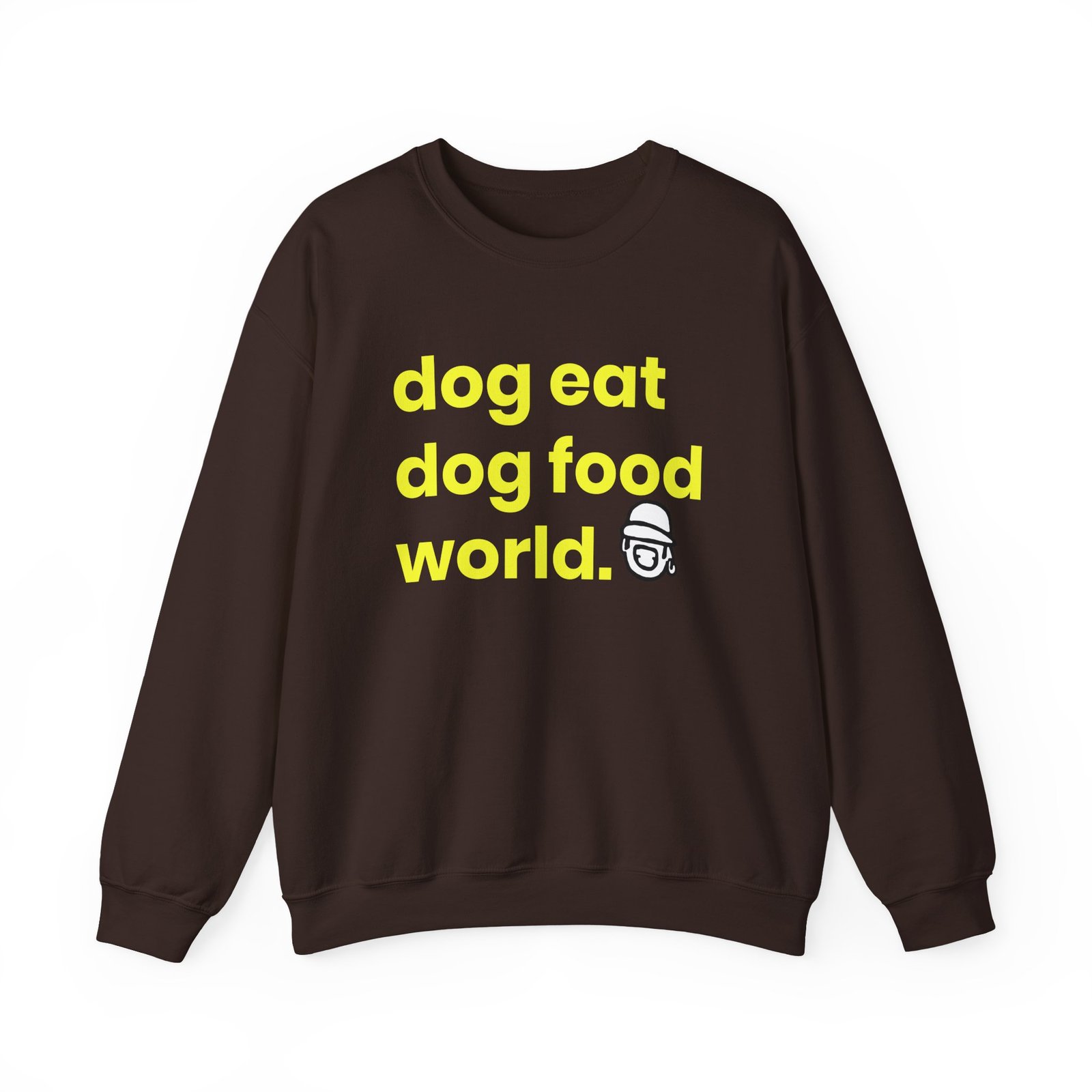 Niko B Dog Eat Dog Food World Unisex Heavy Blend™ Crewneck Sweatshirt