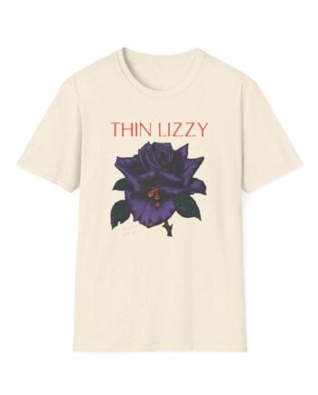 Thin Lizzy Rose Tracklist Ecru Unisex Softstyle T-Shirt