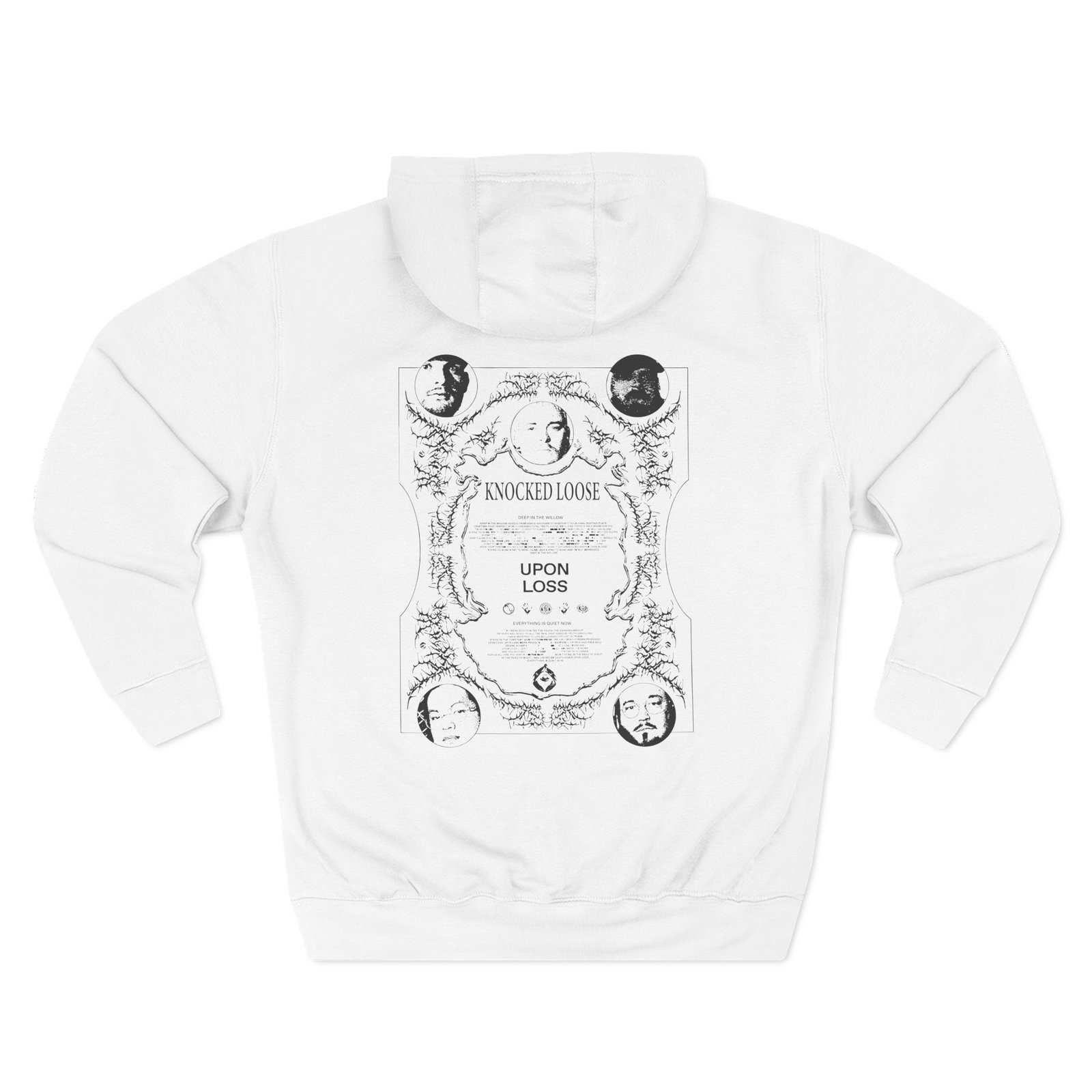 Knocked Loose Upon Loss Wolves Three-Panel Fleece Hoodie