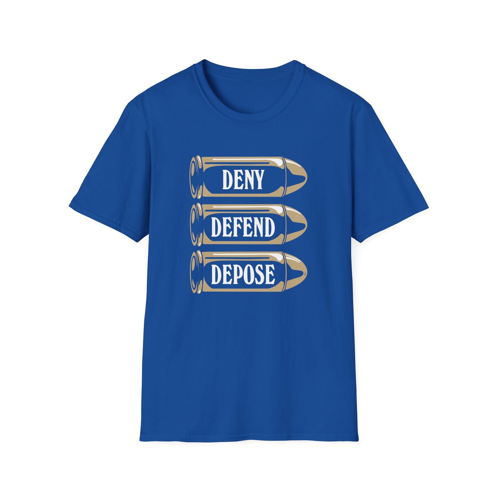 Deny Defend Depose Unisex Softstyle T-Shirt