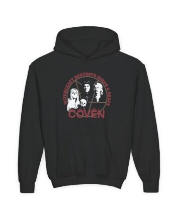Youth Coven Witchcraft Destroys Minds & Reaps Souls Heavy Blend Hooded Sweatshirt