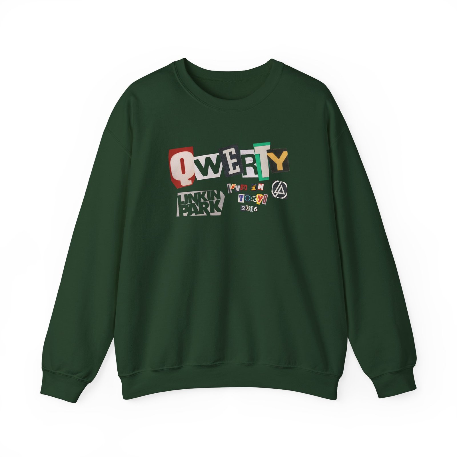 Linkin Park Qwerty Ransom Note Unisex Heavy Blend™ Crewneck Sweatshirt